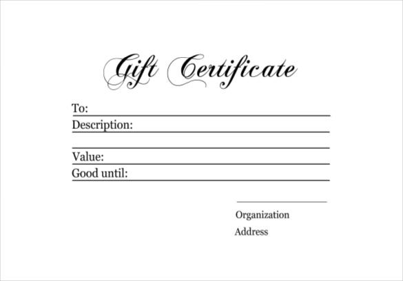 Detail Gift Certificate Template Pages Nomer 47