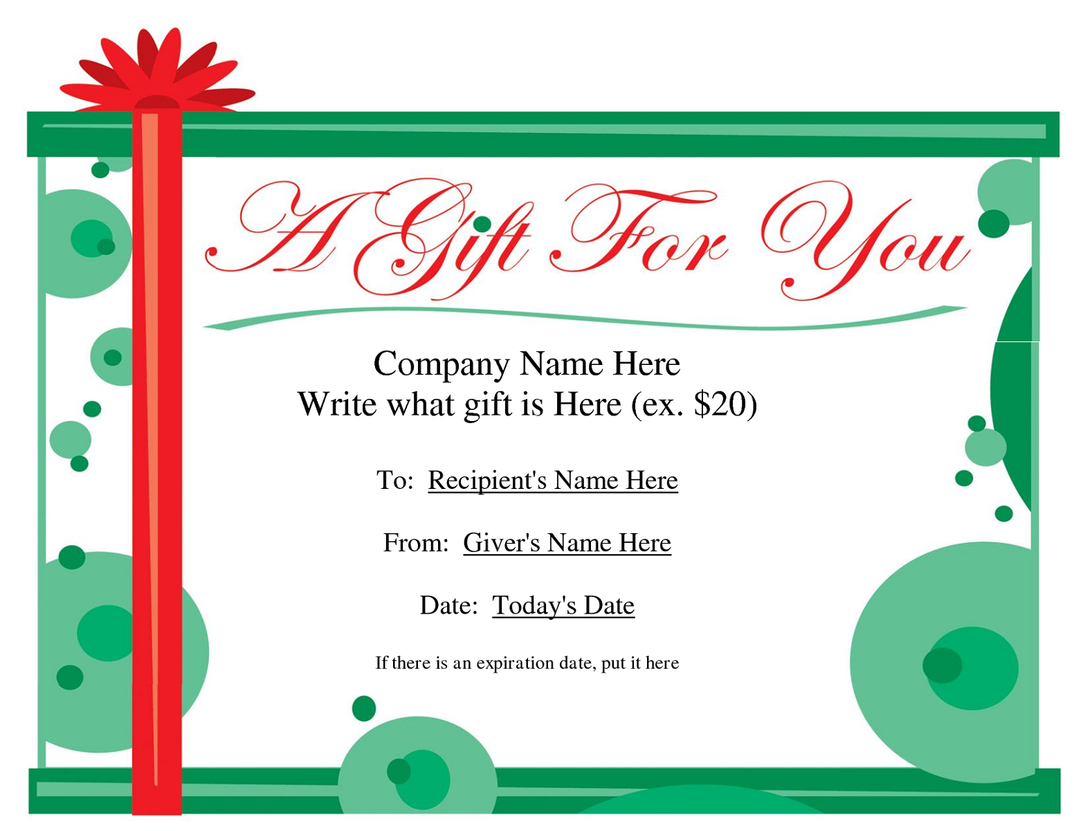 Detail Gift Certificate Template Pages Nomer 49