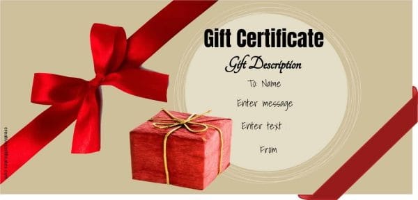 Detail Gift Certificate Template Word Nomer 23