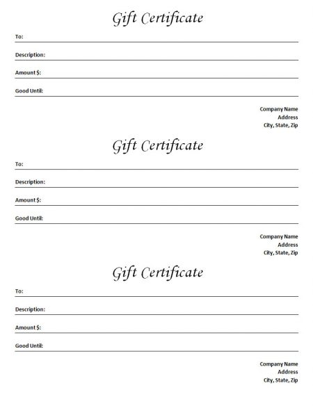 Detail Gift Certificate Template Word Nomer 33