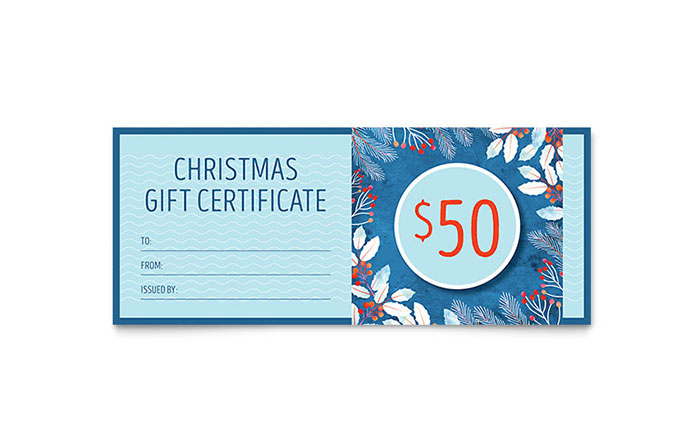 Detail Gift Certificate Template Word Nomer 40