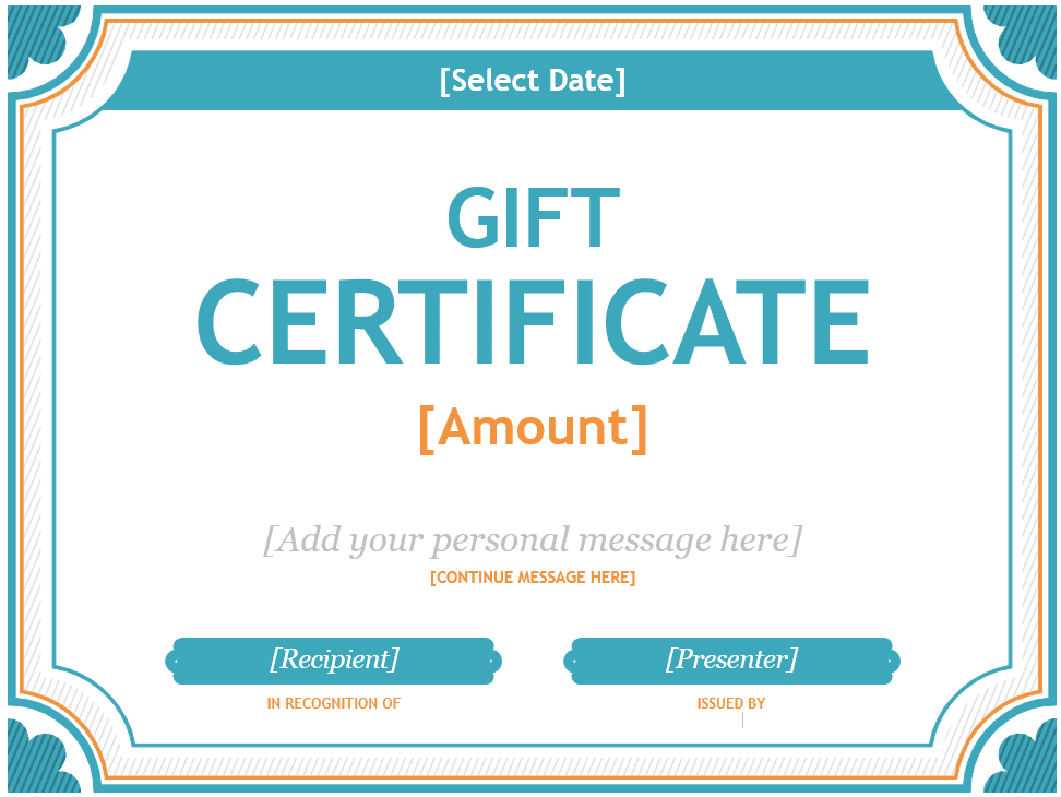 Detail Gift Certificate Template Word Nomer 7