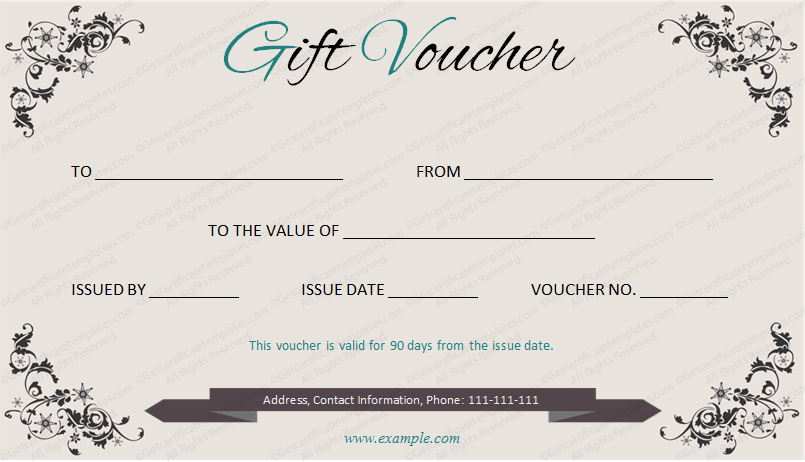 Detail Gift Voucher Template Nomer 31