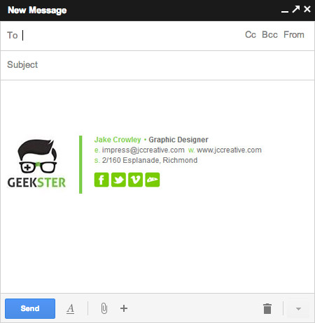 Detail Gmail Signature Template Nomer 29