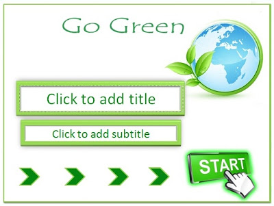 Detail Go Green Template Powerpoint Nomer 2