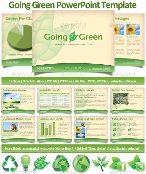 Detail Go Green Template Powerpoint Nomer 24