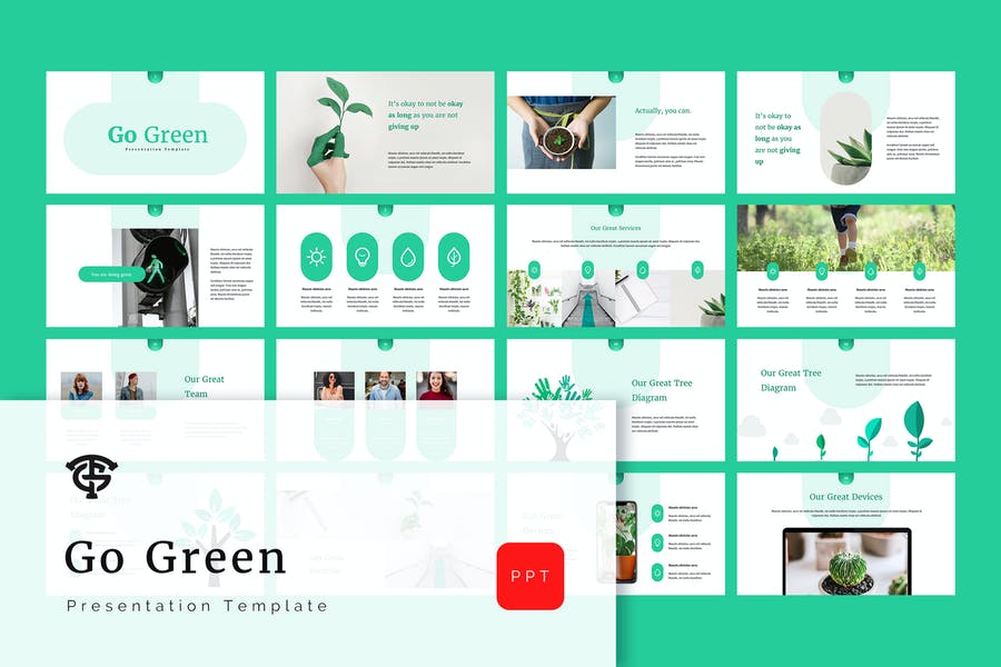 Detail Go Green Template Powerpoint Nomer 28