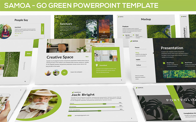 Detail Go Green Template Powerpoint Nomer 35