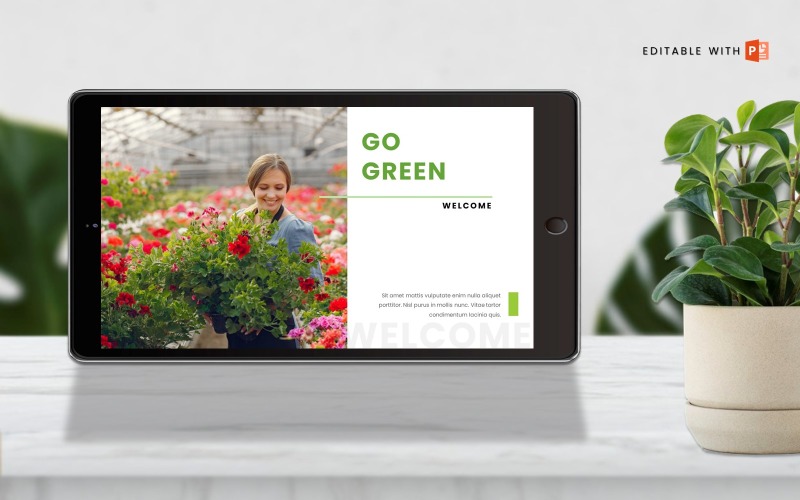 Detail Go Green Template Powerpoint Nomer 49