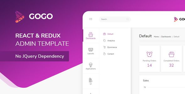 Detail Gogo React Template Nomer 8