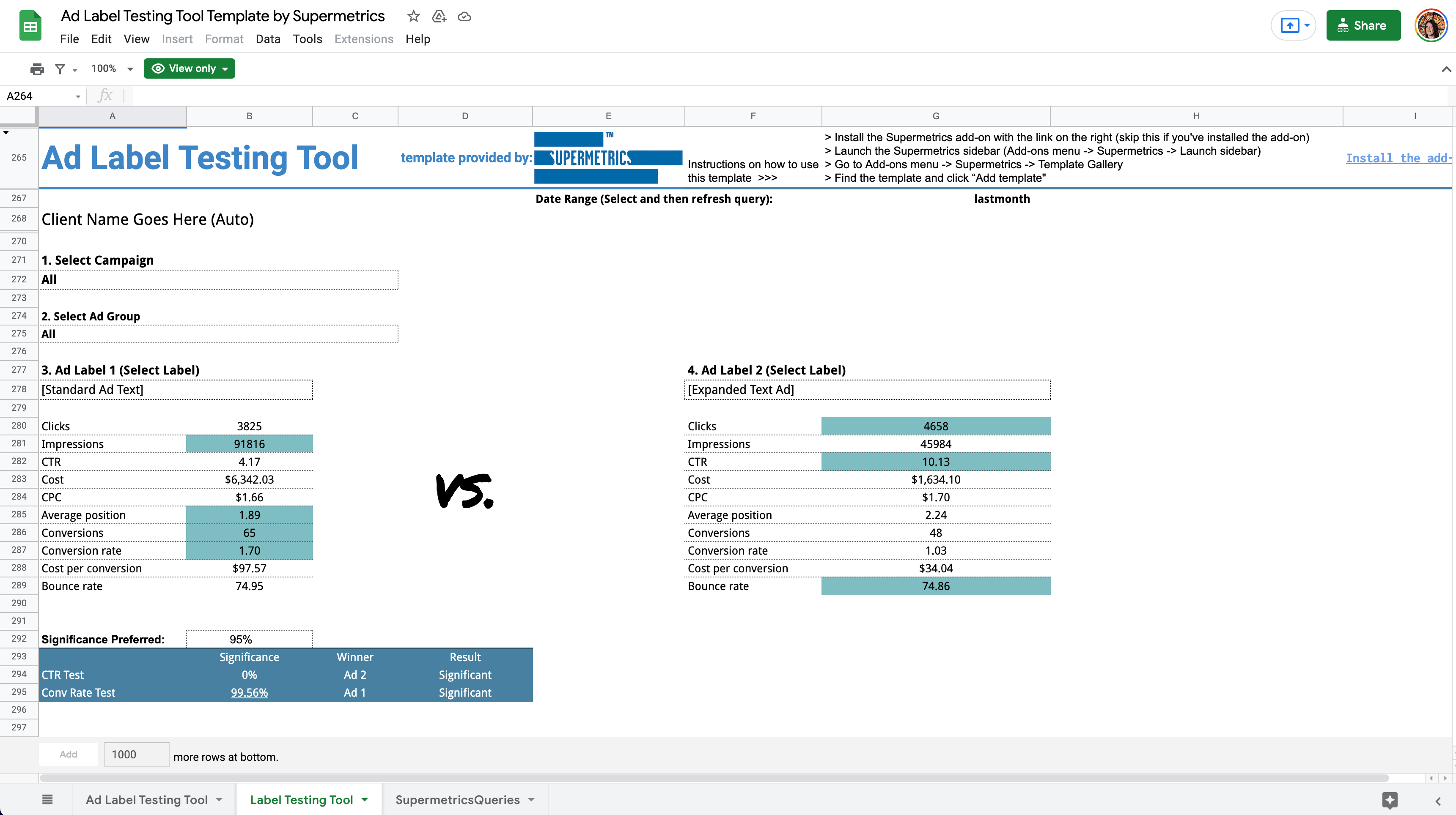 Detail Google Ads Excel Template Nomer 56