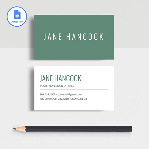 Detail Google Docs Name Card Template Nomer 13