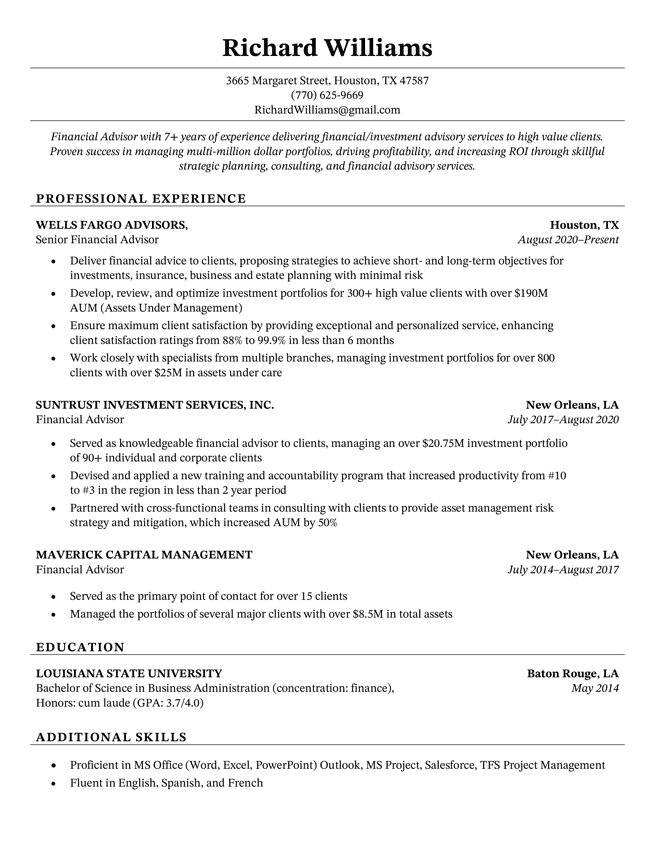 Detail Google Docs Resume Template Nomer 14