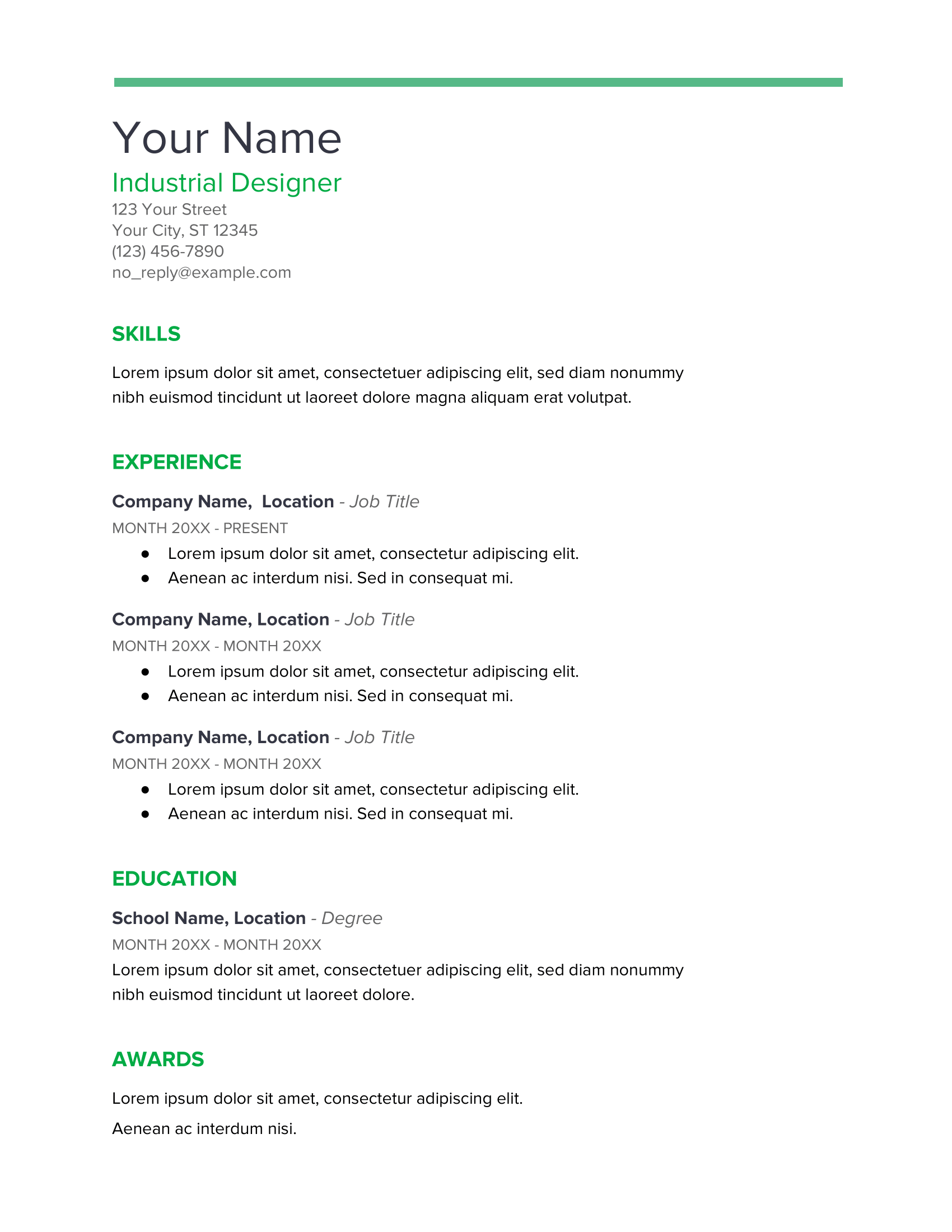 Detail Google Docs Resume Template Nomer 16