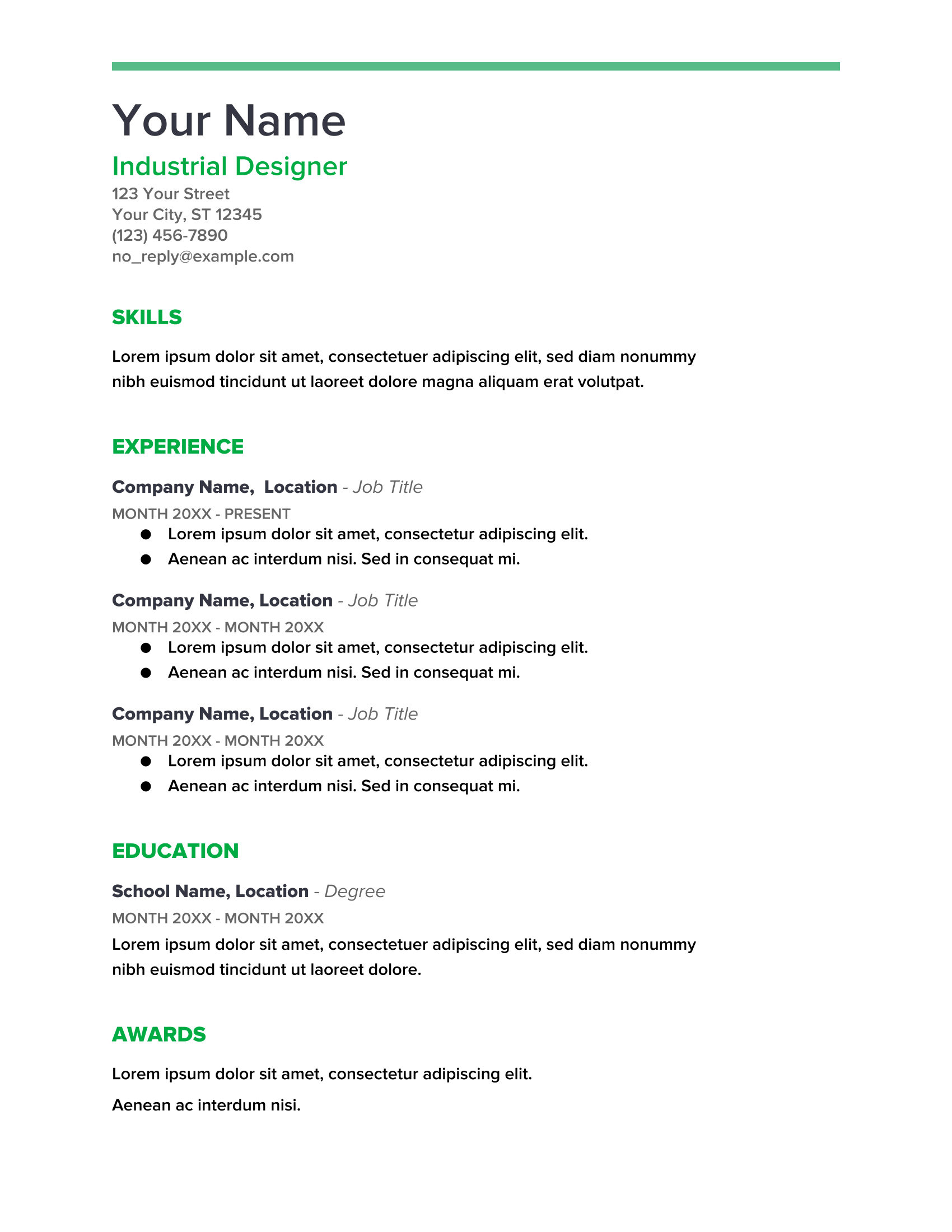 Detail Google Docs Resume Template Nomer 24