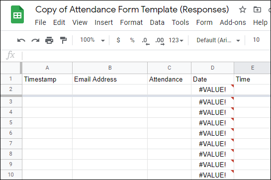 Detail Google Sheets Attendance Tracker Template Nomer 10