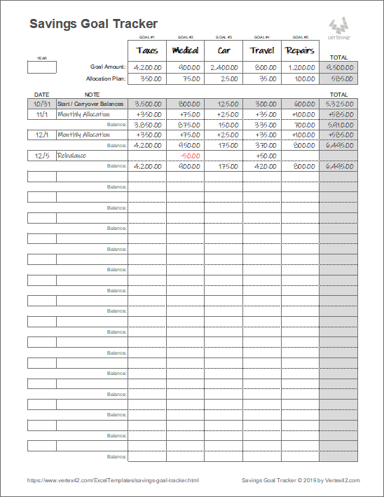 Detail Google Sheets Savings Template Nomer 44