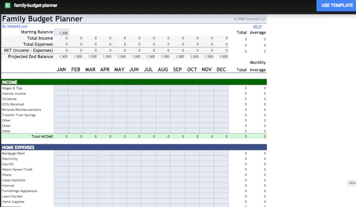 Detail Google Sheets Savings Template Nomer 45