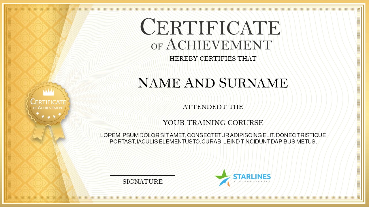 Detail Google Slides Certificate Template Nomer 14