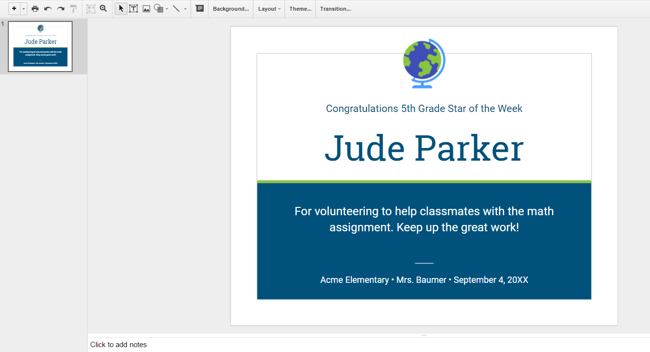 Detail Google Slides Certificate Template Nomer 15