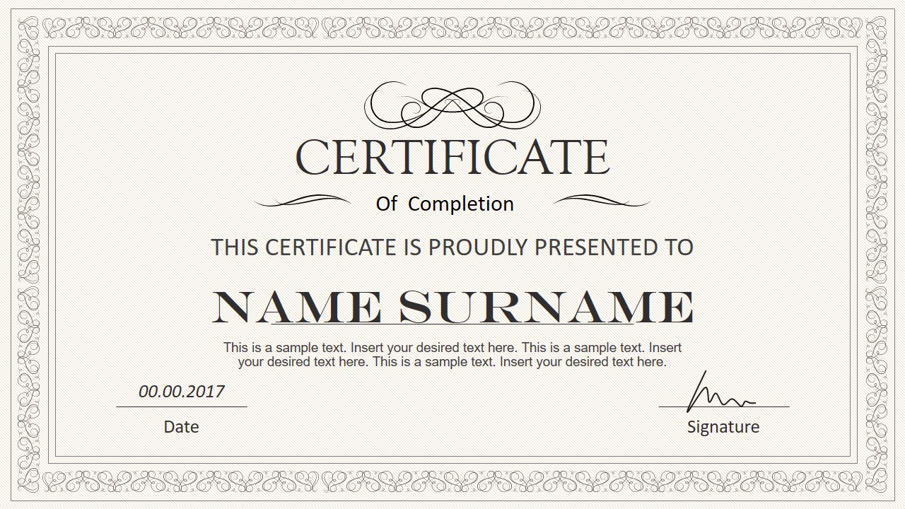 Detail Google Slides Certificate Template Nomer 30