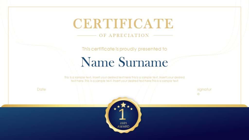 Detail Google Slides Certificate Template Nomer 5