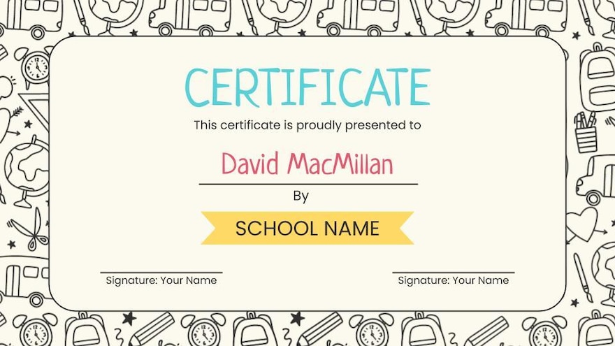 Detail Google Slides Certificate Template Nomer 38