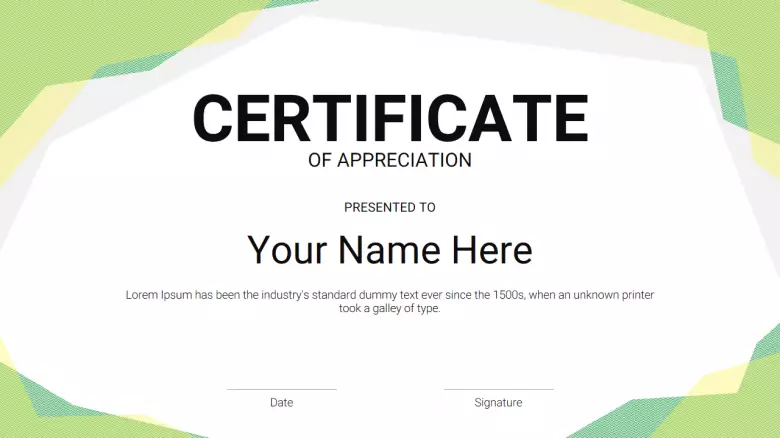 Detail Google Slides Certificate Template Nomer 6