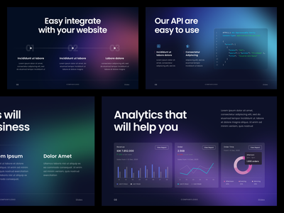 Detail Gradient Powerpoint Template Nomer 17