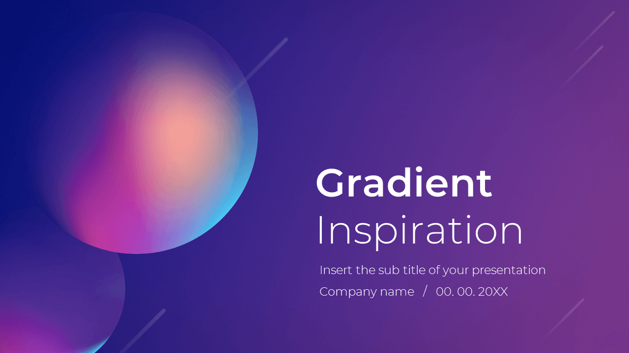 Detail Gradient Powerpoint Template Nomer 28