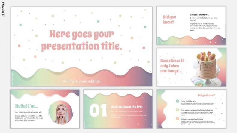 Detail Gradient Powerpoint Template Nomer 37