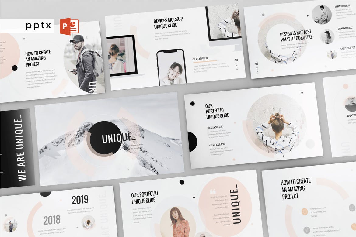 Detail Graphic Design Powerpoint Template Nomer 34