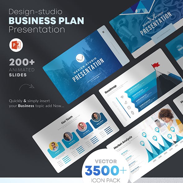 Detail Graphic Design Powerpoint Template Nomer 37