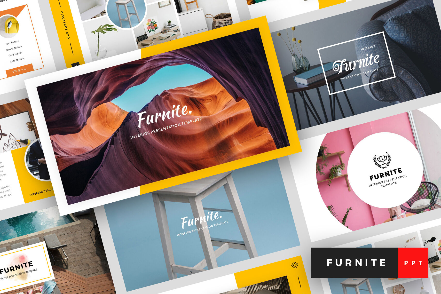 Detail Graphic Design Powerpoint Template Nomer 40