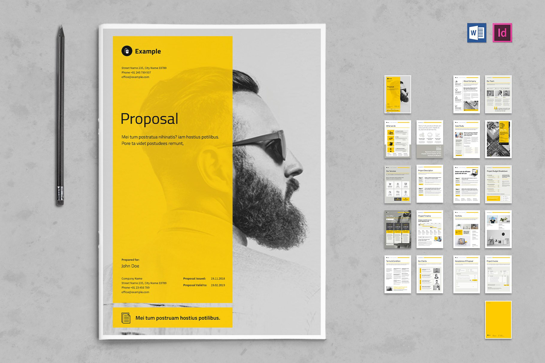 Detail Graphic Design Project Proposal Template Nomer 34