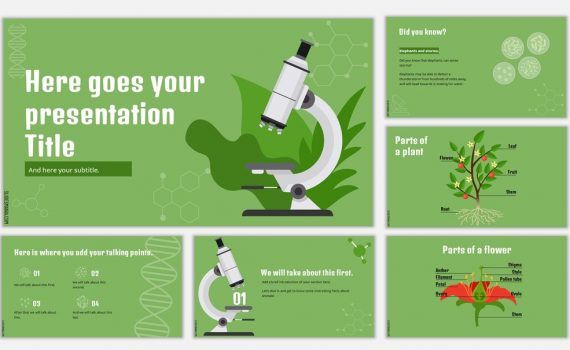 Detail Green Powerpoint Template Nomer 18