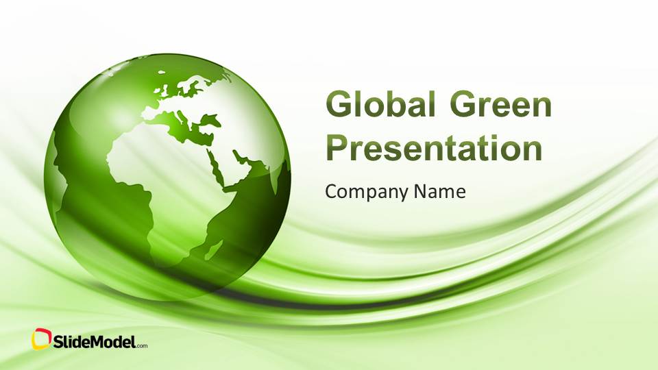 Detail Green Powerpoint Template Nomer 19