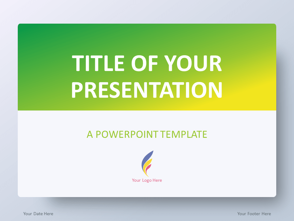 Detail Green Powerpoint Template Nomer 32