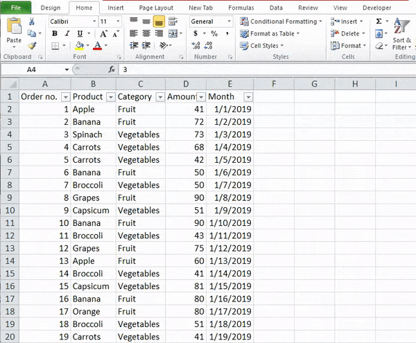 Detail Grid Excel Template Nomer 48