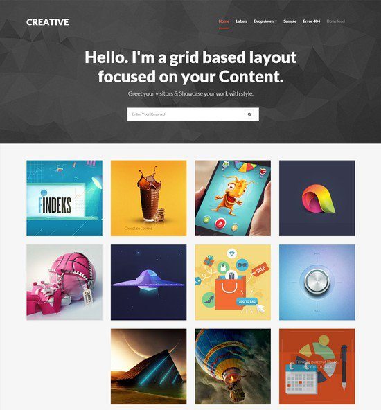 Detail Gridz Clean Responsive Blogger Template Nomer 14