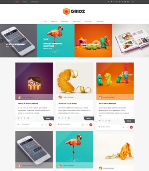 Detail Gridz Clean Responsive Blogger Template Nomer 3