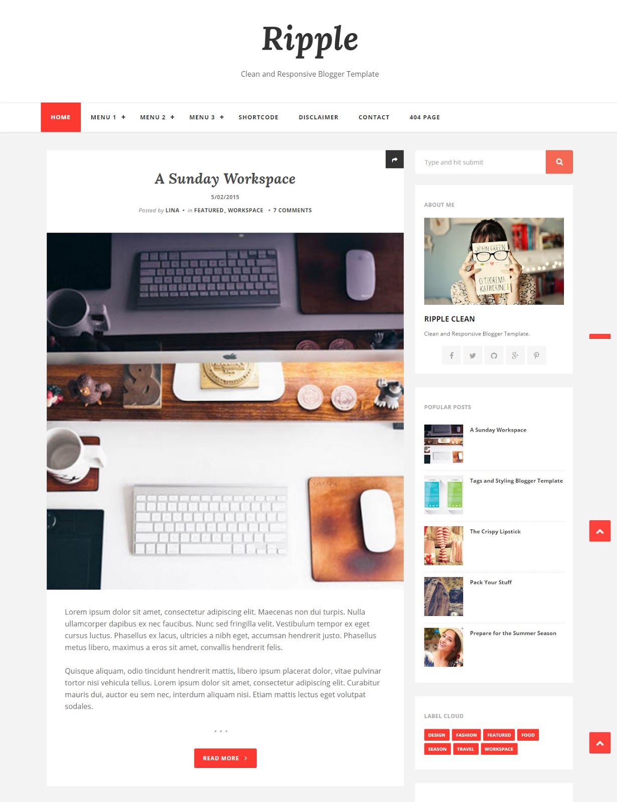 Detail Gridz Clean Responsive Blogger Template Nomer 18