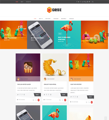 Detail Gridz Clean Responsive Blogger Template Nomer 4