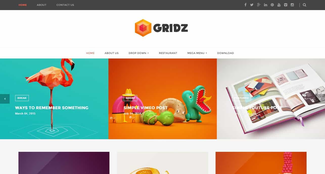 Detail Gridz Clean Responsive Blogger Template Nomer 31