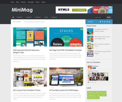 Detail Gridz Clean Responsive Blogger Template Nomer 33