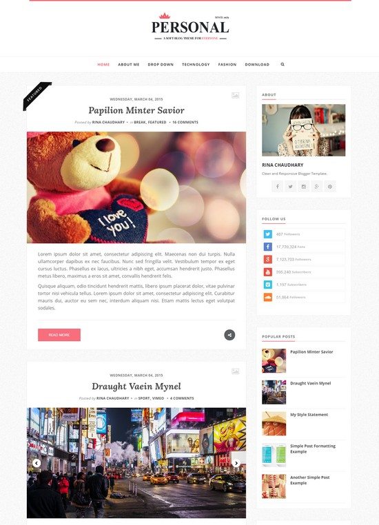 Detail Gridz Clean Responsive Blogger Template Nomer 34