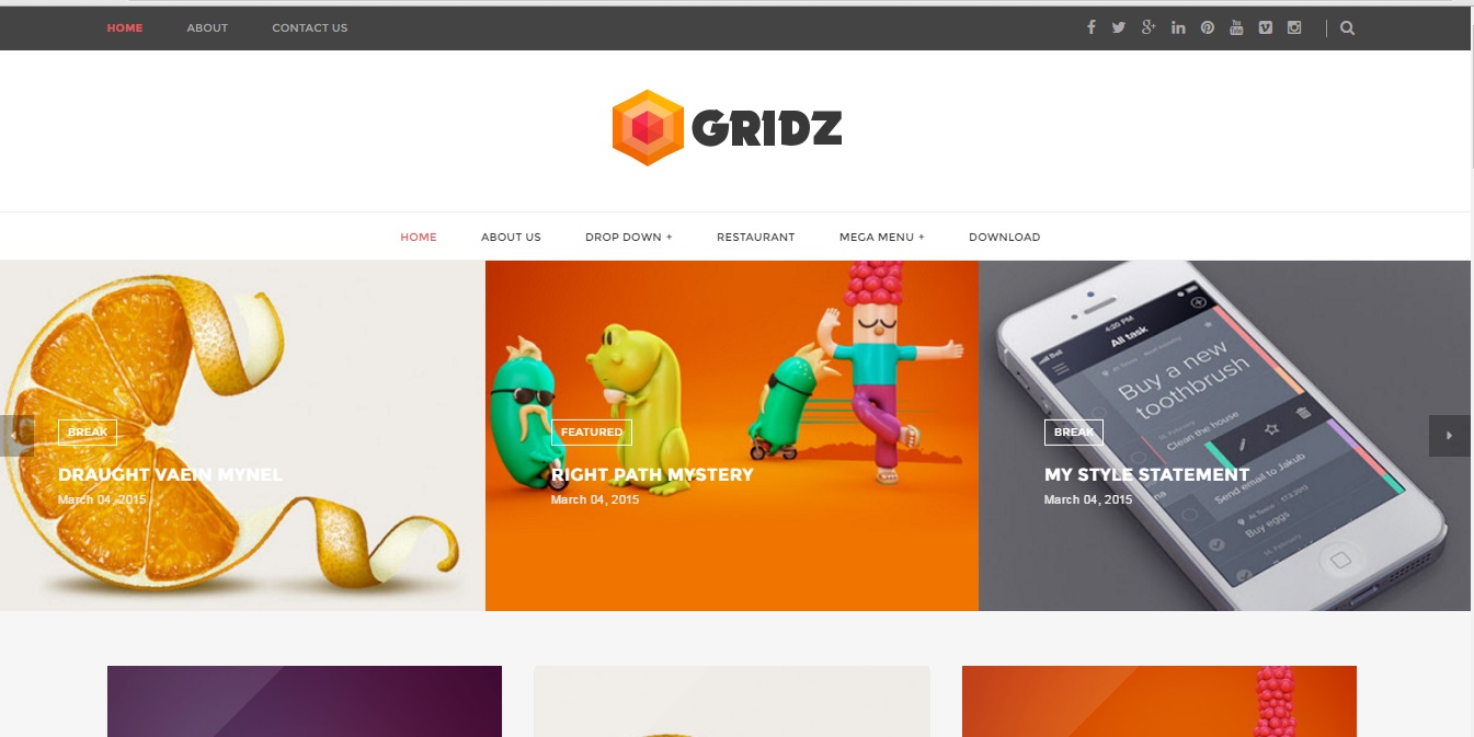 Detail Gridz Clean Responsive Blogger Template Nomer 37
