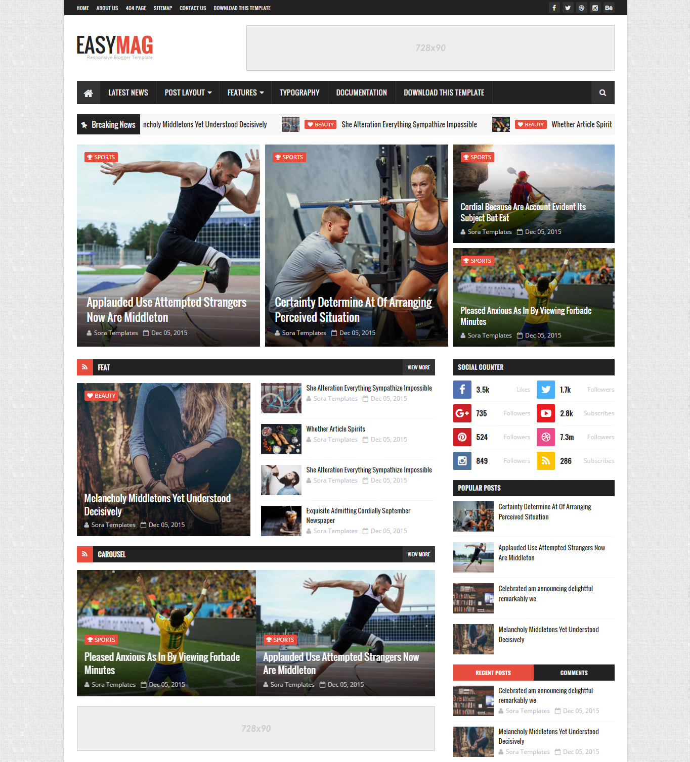 Detail Gridz Clean Responsive Blogger Template Nomer 49