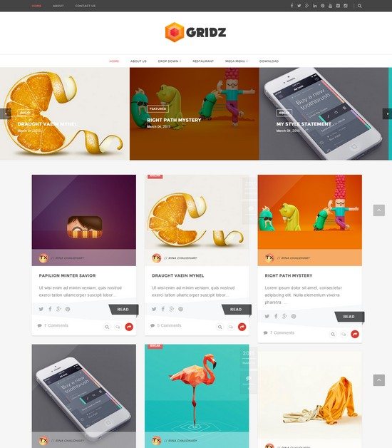 Detail Gridz Clean Responsive Blogger Template Nomer 8