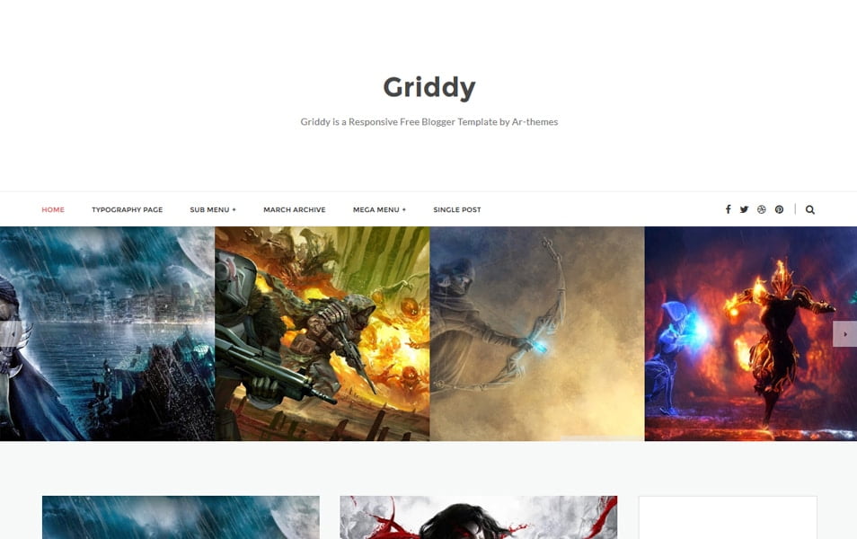 Detail Gridz Clean Responsive Blogger Template Nomer 9